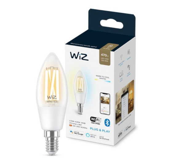 WiZ Wi-Fi BLE 40W C35 E14 927-65 CL 1PF/6 - 1182648 - zdjęcie 2